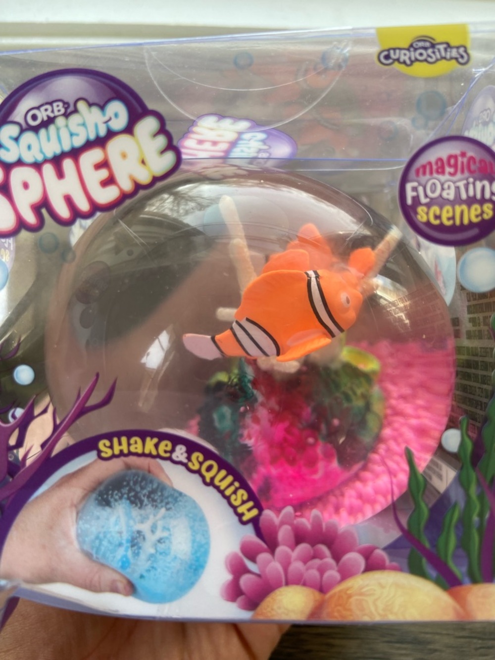 ORB Squish-O Sphere Floating Scene Orbs Shake & Squish **